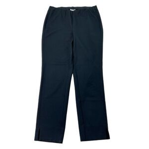 J Jill Ponte Slim Leg Pull On Pants Women Size Medium Black Comfort Stretch